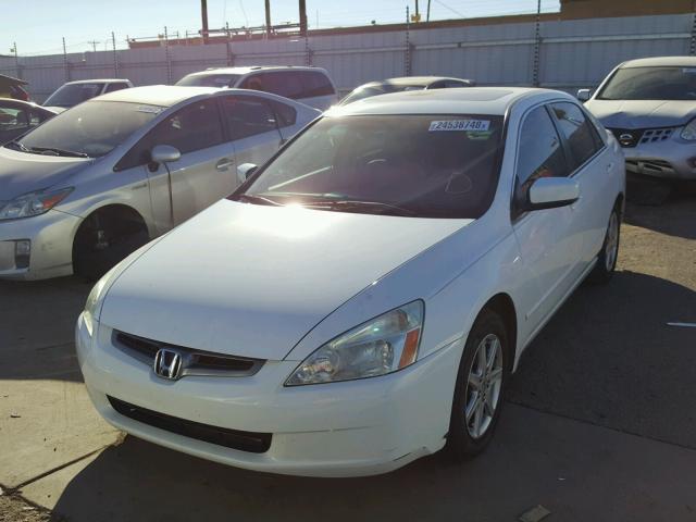 1HGCM66554A079948 - 2004 HONDA ACCORD EX WHITE photo 2