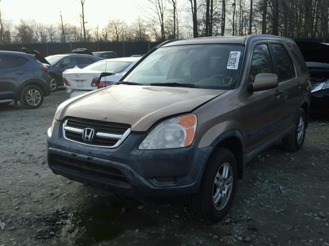 JHLRD78822C040132 - 2002 HONDA CR-V EX GOLD photo 2