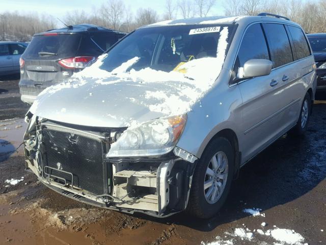 5FNRL38468B036327 - 2008 HONDA ODYSSEY EX SILVER photo 2