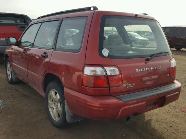 JF1SF65611H717331 - 2001 SUBARU FORESTER S RED photo 3