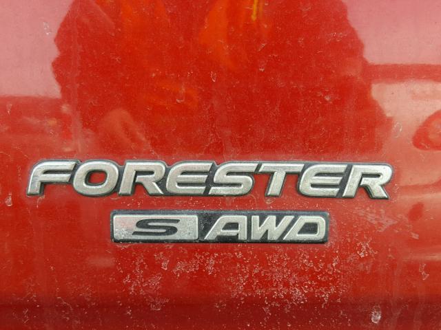 JF1SF65611H717331 - 2001 SUBARU FORESTER S RED photo 9