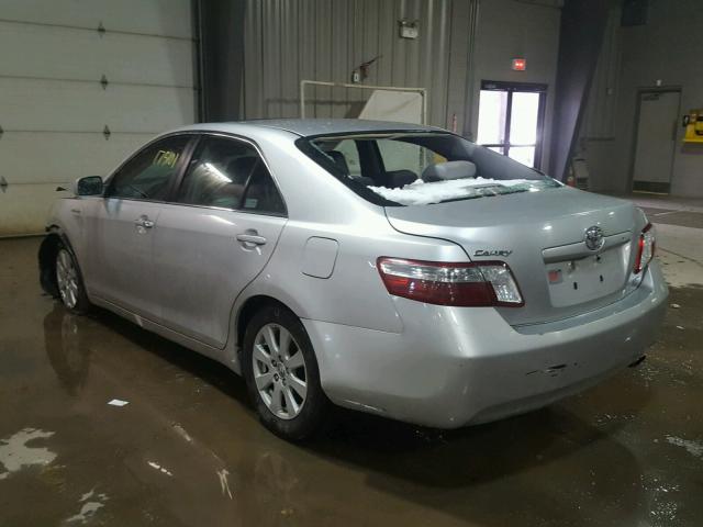 4T1BB46K68U047018 - 2008 TOYOTA CAMRY HYBR SILVER photo 3