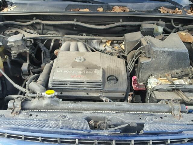 JTEHF21A220076807 - 2002 TOYOTA HIGHLANDER BLUE photo 7