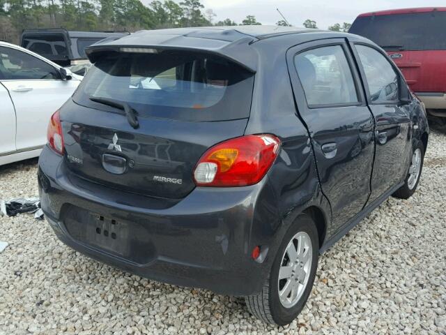 ML32A4HJ5EH012070 - 2014 MITSUBISHI MIRAGE ES CHARCOAL photo 4