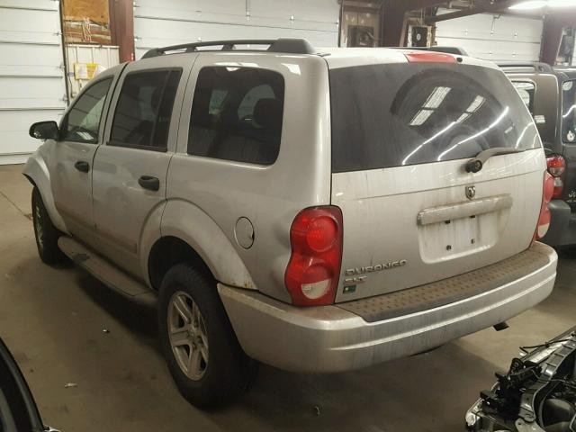 1D4HB48N45F557795 - 2005 DODGE DURANGO SL SILVER photo 3