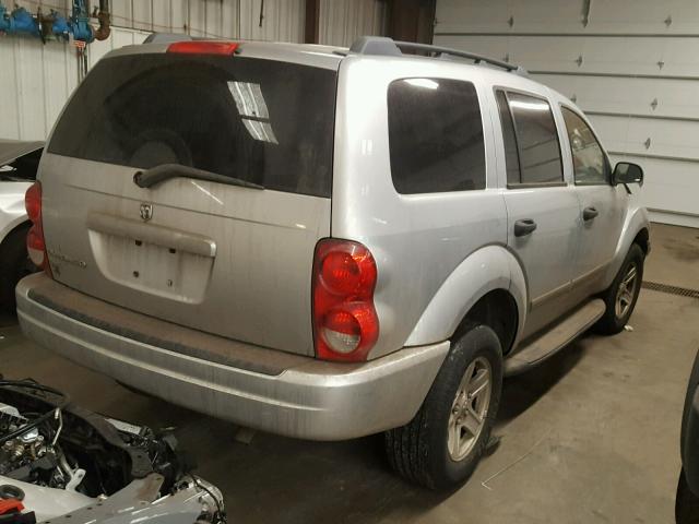 1D4HB48N45F557795 - 2005 DODGE DURANGO SL SILVER photo 4