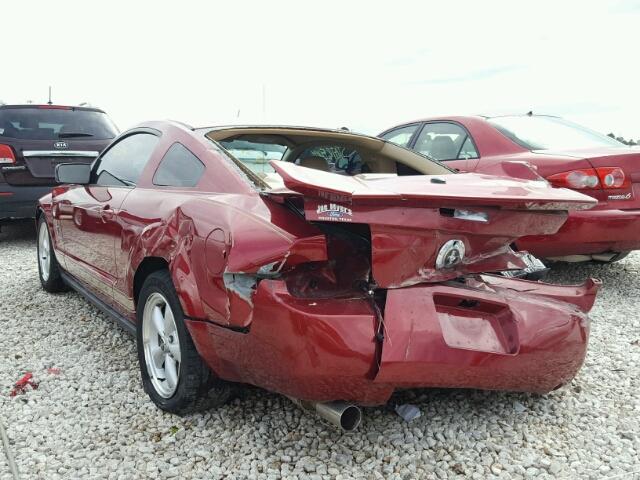 1ZVFT80N475284190 - 2007 FORD MUSTANG RED photo 3