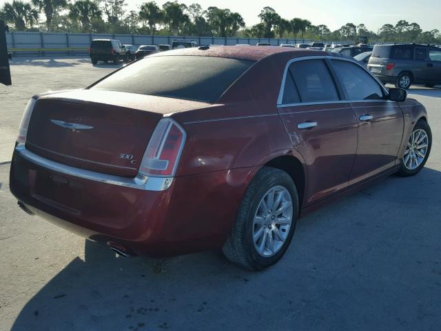 2C3CCAEG1DH713155 - 2013 CHRYSLER 300C MAROON photo 4