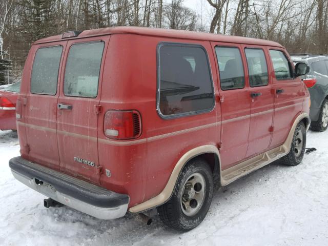 2D6WB11X73K517539 - 2003 DODGE RAM VAN B1 RED photo 4