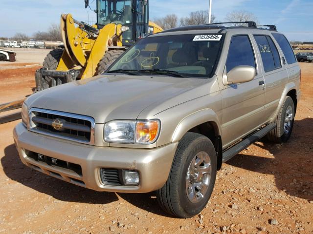 JN8DR07X21W513912 - 2001 NISSAN PATHFINDER GOLD photo 2