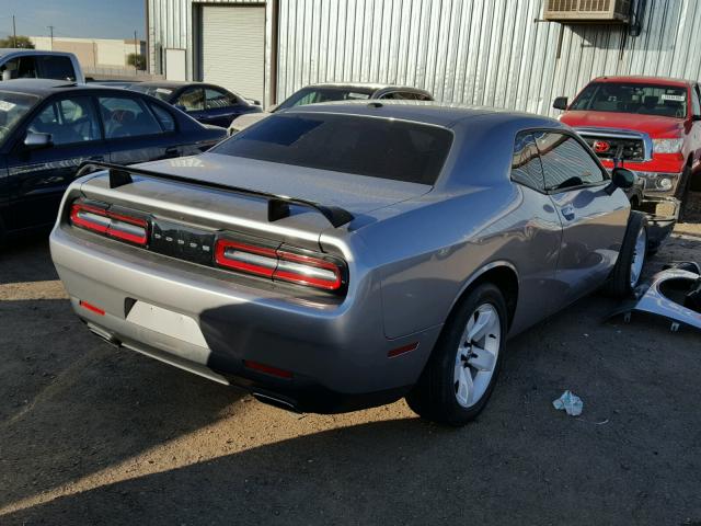 2C3CDZAG0FH740738 - 2015 DODGE CHALLENGER GRAY photo 4