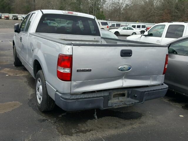 1FTRX12W68FB05533 - 2008 FORD F150 SILVER photo 3