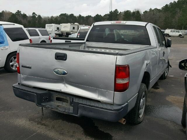 1FTRX12W68FB05533 - 2008 FORD F150 SILVER photo 4