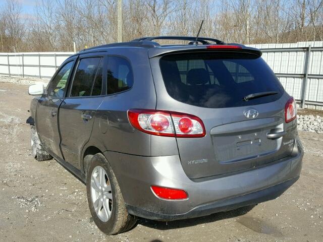 5XYZHDAGXBG074638 - 2011 HYUNDAI SANTA FE S GRAY photo 3