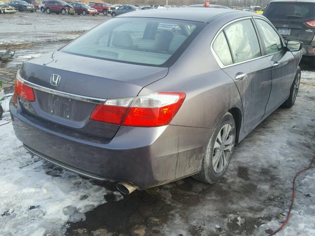 1HGCR2F32EA157659 - 2014 HONDA ACCORD LX GRAY photo 4