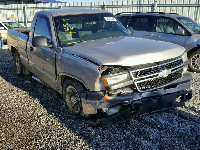 1GCEC14T46Z139625 - 2006 CHEVROLET SILVERADO BEIGE photo 1