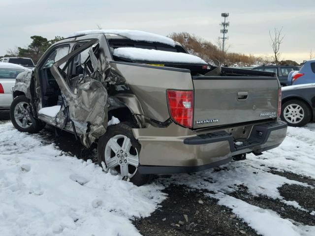 2HJYK16549H501113 - 2009 HONDA RIDGELINE GOLD photo 3