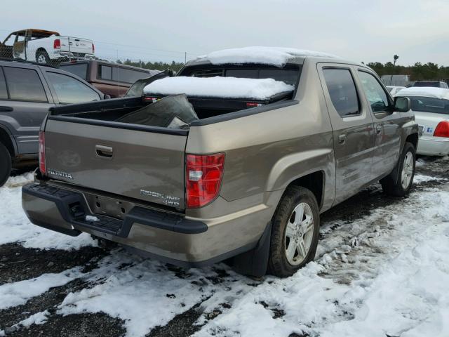 2HJYK16549H501113 - 2009 HONDA RIDGELINE GOLD photo 4