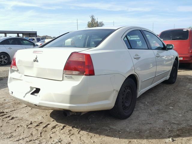 4A3AB36F54E083085 - 2004 MITSUBISHI GALANT ES WHITE photo 4