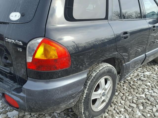 KM8SC13D22U232983 - 2002 HYUNDAI SANTA FE G BLACK photo 9