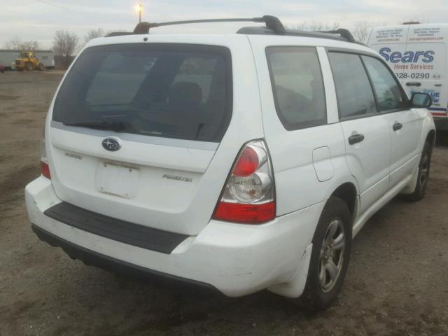 JF1SG63626H704191 - 2006 SUBARU FORESTER 2 WHITE photo 4