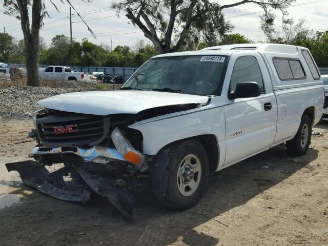 1GTEC14X74Z353136 - 2004 GMC NEW SIERRA WHITE photo 2