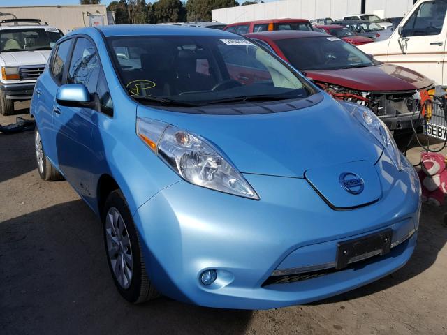 1N4AZ0CP5FC328286 - 2015 NISSAN LEAF S BLUE photo 1