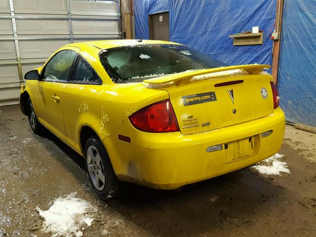 1G2AS18H597184214 - 2009 PONTIAC G5 YELLOW photo 3