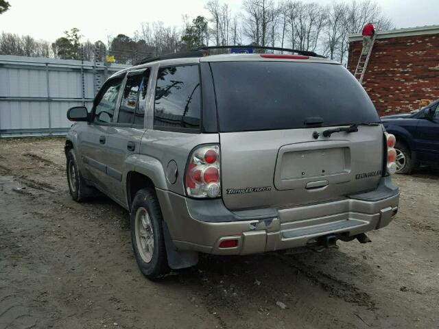 1GNDT13S132346845 - 2003 CHEVROLET TRAILBLAZE TAN photo 3