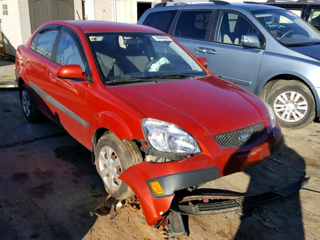 KNADE223096447845 - 2009 KIA RIO BASE RED photo 1