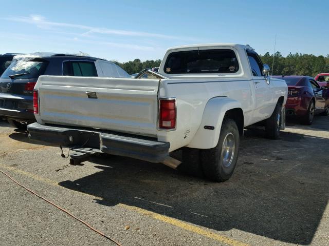 1B7ME36C1NS598486 - 1992 DODGE D-SERIES D WHITE photo 4