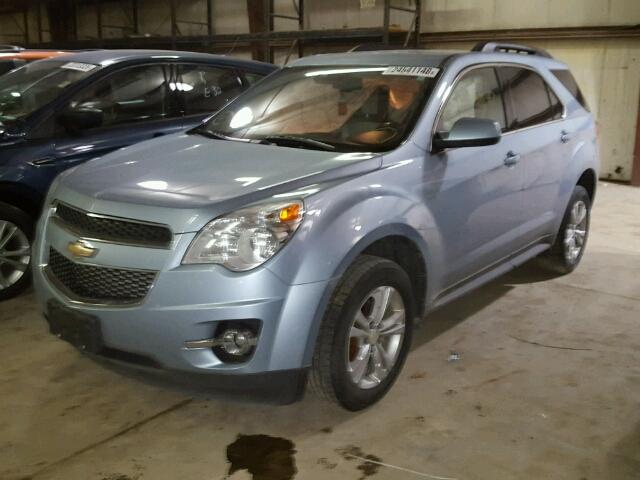 2GNFLGEK3E6173456 - 2014 CHEVROLET EQUINOX LT BLUE photo 2