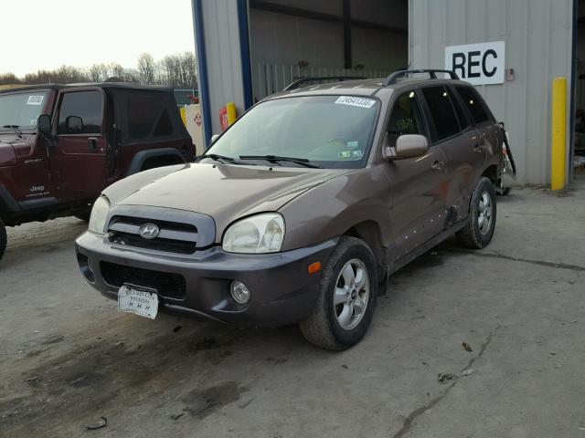 KM8SC73D26U050516 - 2006 HYUNDAI SANTA FE G BROWN photo 2