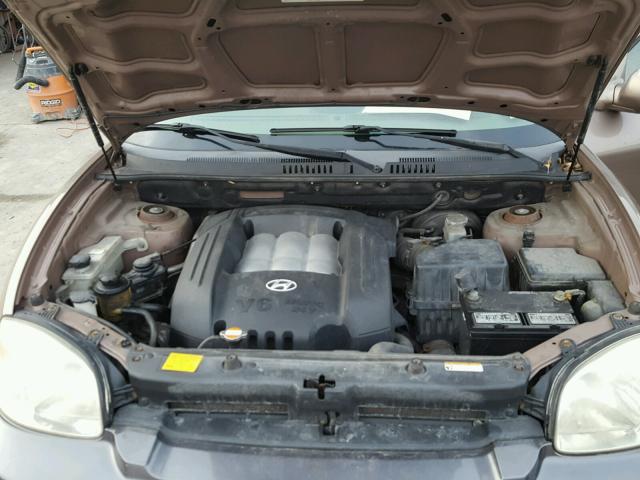 KM8SC73D26U050516 - 2006 HYUNDAI SANTA FE G BROWN photo 7