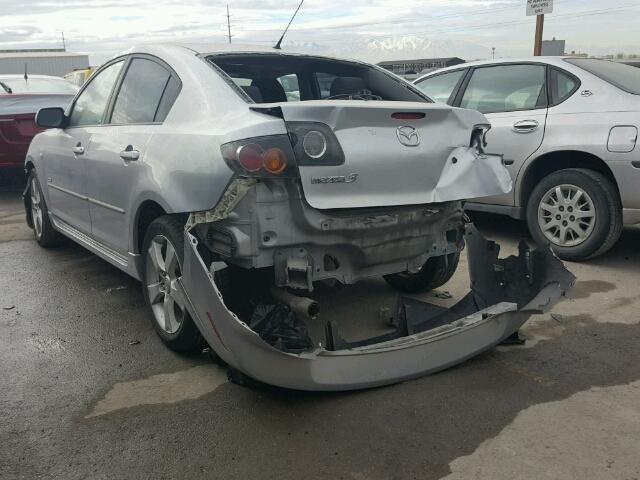 JM1BK123951251794 - 2005 MAZDA 3 S SILVER photo 3