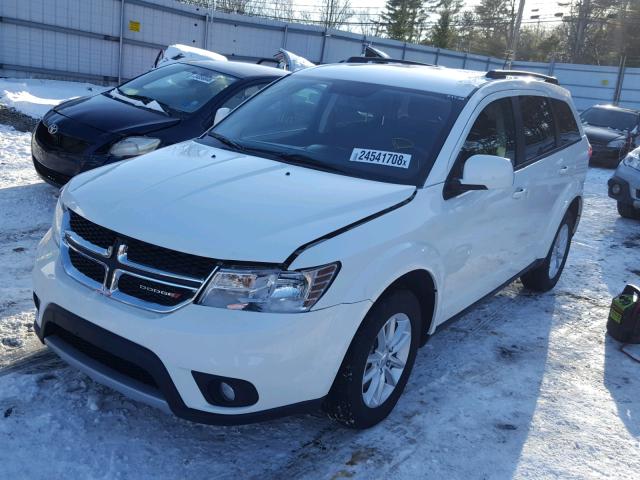 3C4PDDBG2HT542607 - 2017 DODGE JOURNEY SX WHITE photo 2