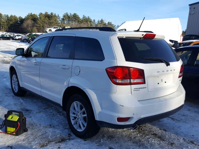 3C4PDDBG2HT542607 - 2017 DODGE JOURNEY SX WHITE photo 3