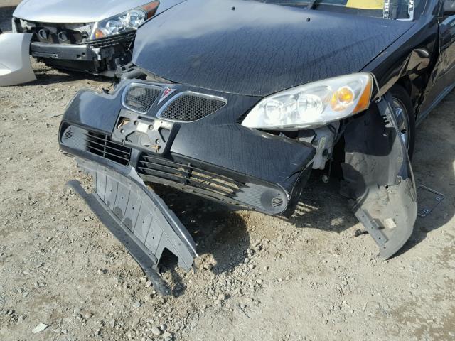 1G2ZG58B174255432 - 2007 PONTIAC G6 BASE BLACK photo 9