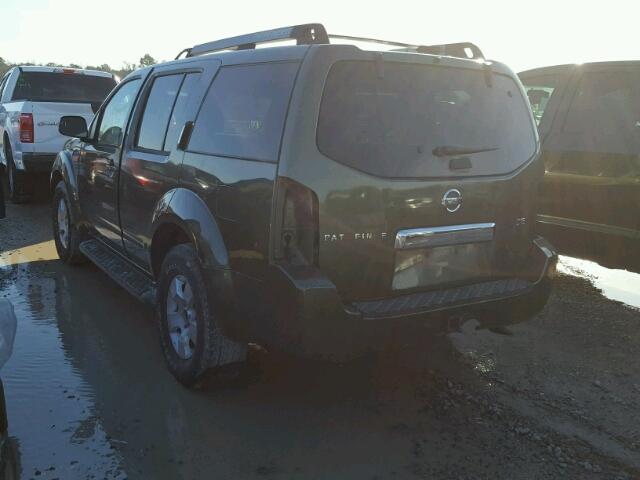 5N1AR18U65C709069 - 2005 NISSAN PATHFINDER GREEN photo 3