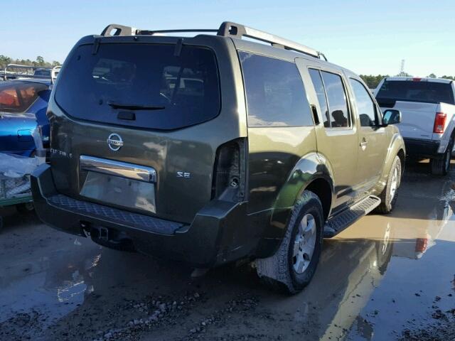 5N1AR18U65C709069 - 2005 NISSAN PATHFINDER GREEN photo 4