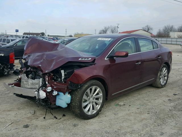 1G4GA5G31FF274995 - 2015 BUICK LACROSSE MAROON photo 2