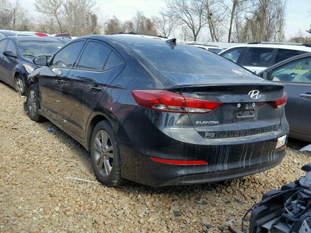 5NPD84LF9HH043610 - 2017 HYUNDAI ELANTRA SE BLACK photo 3