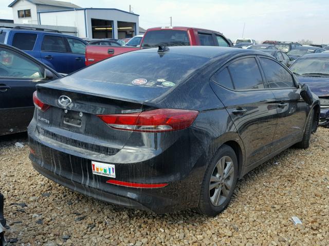 5NPD84LF9HH043610 - 2017 HYUNDAI ELANTRA SE BLACK photo 4