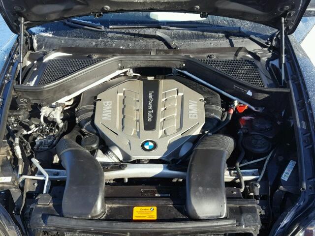 5UXFG83539LZ94066 - 2009 BMW X6 BLUE photo 7