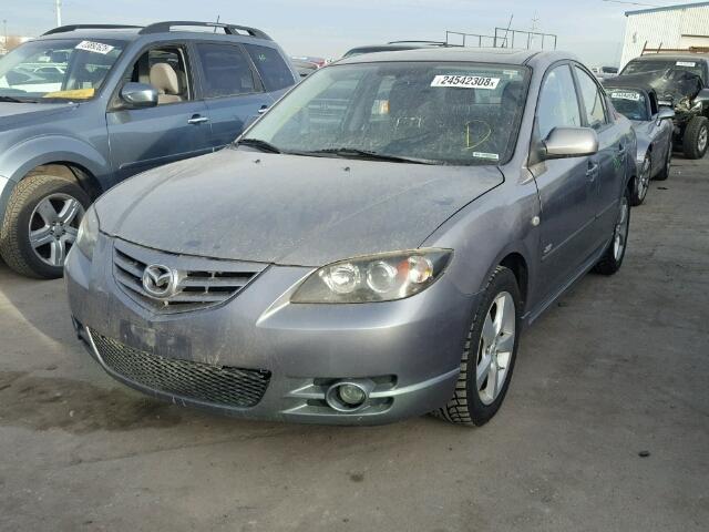 JM1BK323541158586 - 2004 MAZDA 3 S GRAY photo 2