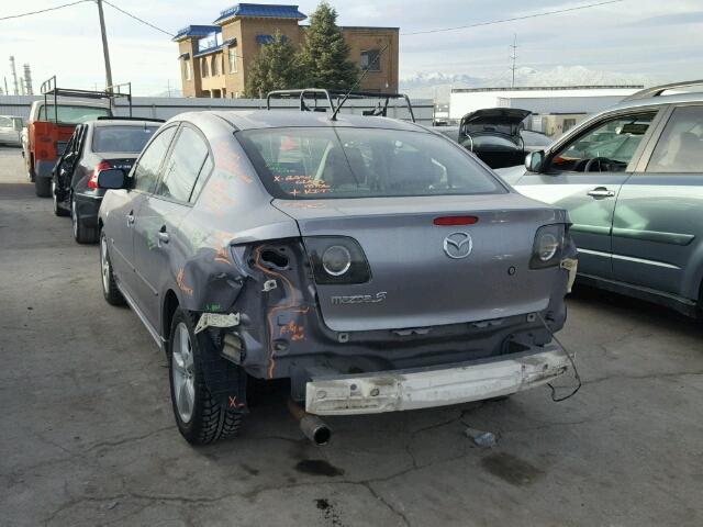 JM1BK323541158586 - 2004 MAZDA 3 S GRAY photo 3