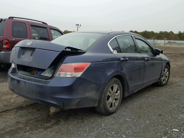 1HGCP26428A139469 - 2008 HONDA ACCORD LXP BLUE photo 4