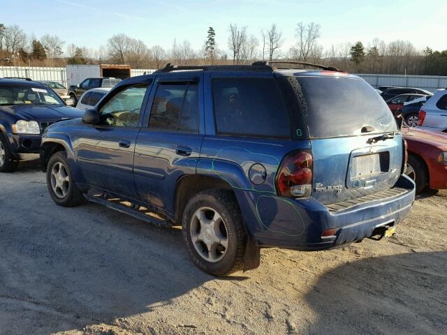 1GNDT13SX62130738 - 2006 CHEVROLET TRAILBLAZE BLUE photo 3