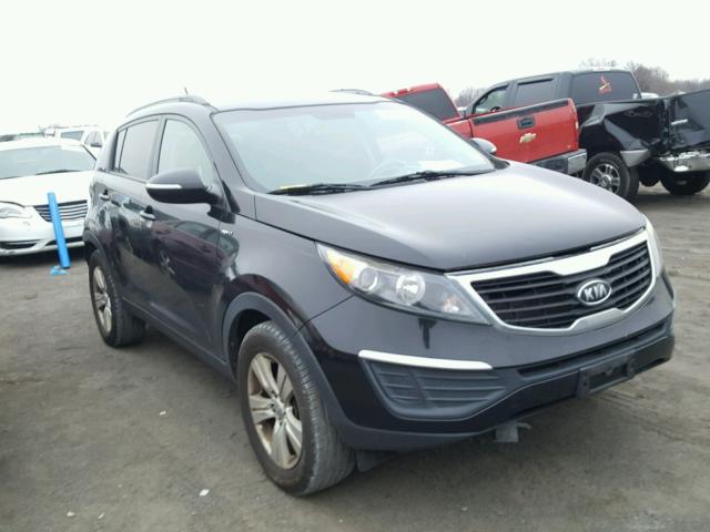 KNDPBCA2XB7035567 - 2011 KIA SPORTAGE L BLACK photo 1