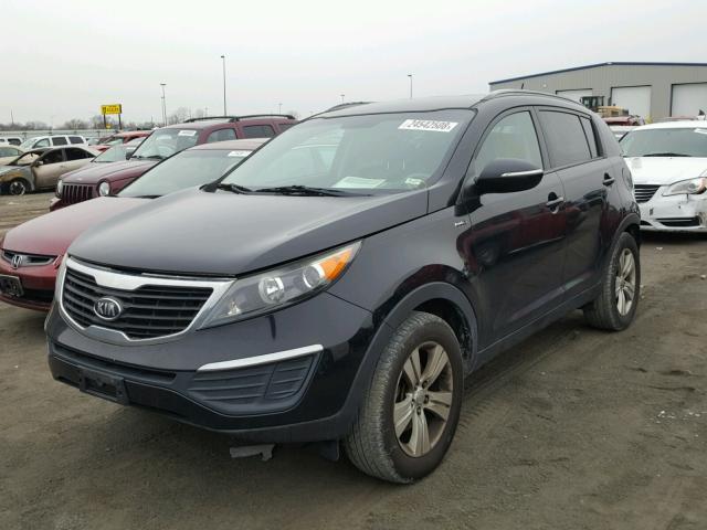 KNDPBCA2XB7035567 - 2011 KIA SPORTAGE L BLACK photo 2